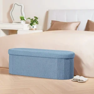 Bench storage ottoman BLUE 6-1