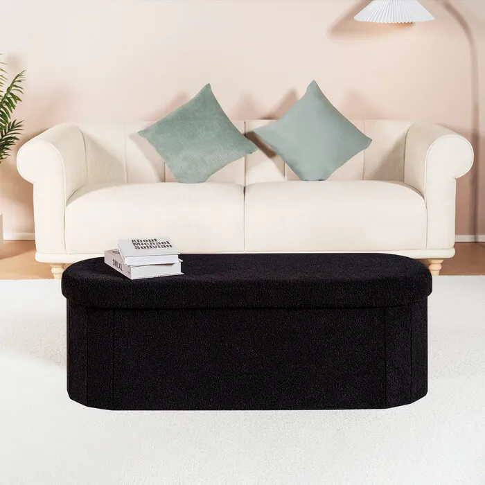 Collapsible Bedroom Bench Black (1)