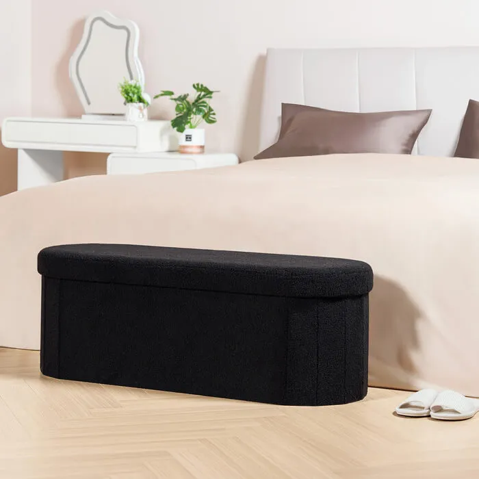 Collapsible Bedroom Bench Black (3)