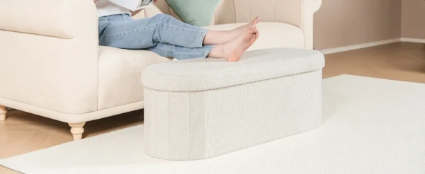 Storage ottoman bench Extra Footrest