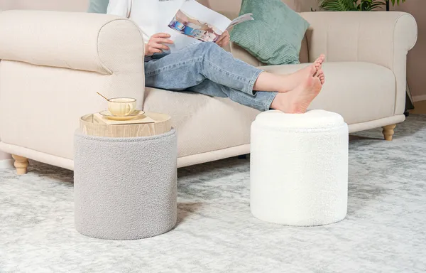 Foot Rest circle ottoman 1-1