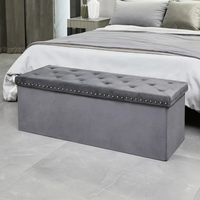 Large Storage Bench Grey 2