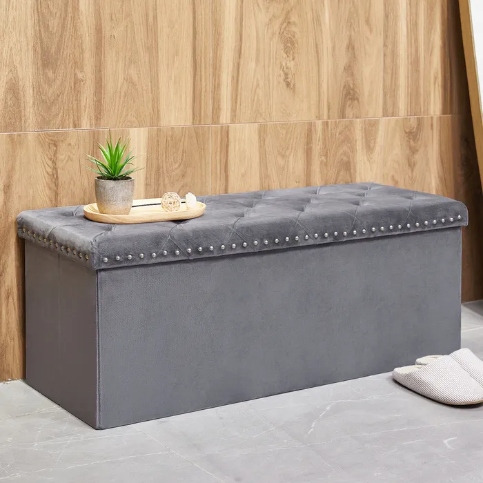 Large Storage Bench Grey 3