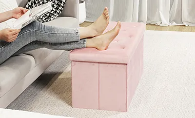 Long Foldable Ottoman Bench 2