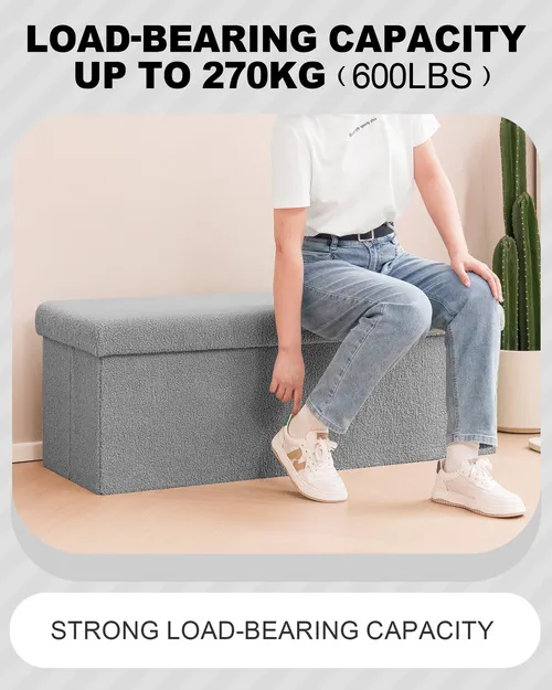 Modern Storage Ottoman Bench 3