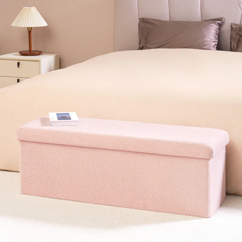 Rectangular Footstool Ottoman Bench 5