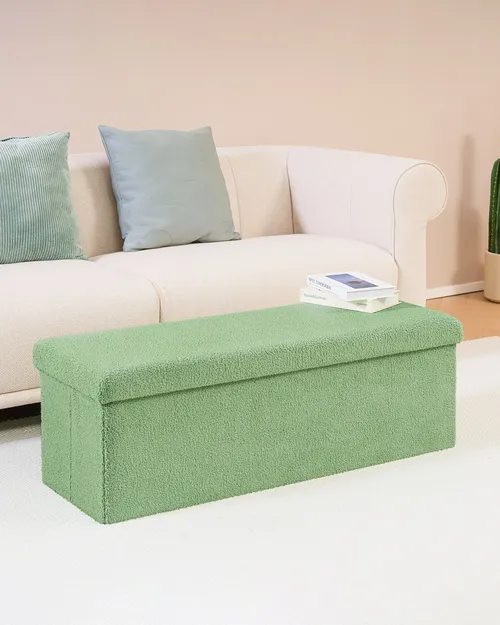 Rectangular Ottoman Bench Green (4.1)