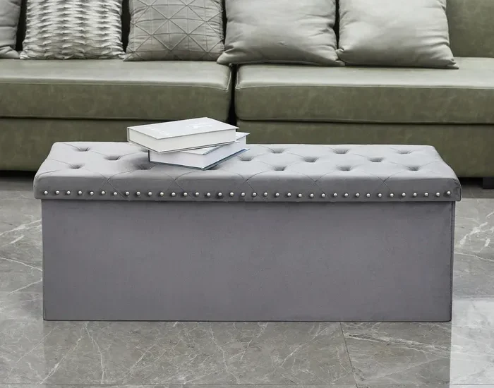 Large Storage Bench Grey 1