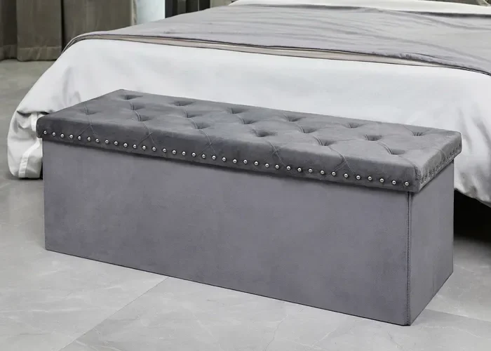 Large Storage Bench Grey 2