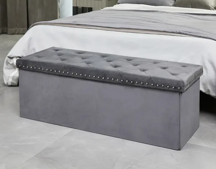 Large Storage Bench Grey 2