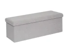 Rectangular Footstool Grey 1