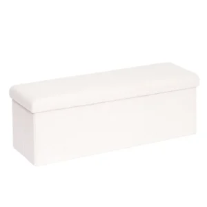 multifunctional storage bench white 1